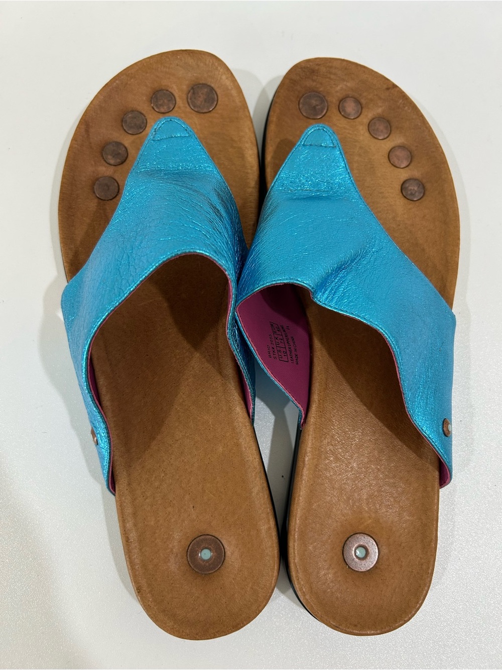Juil Hera Grounding Slide Sandals With Cooper Plug Conductors Sz US 10, UK 7.5
